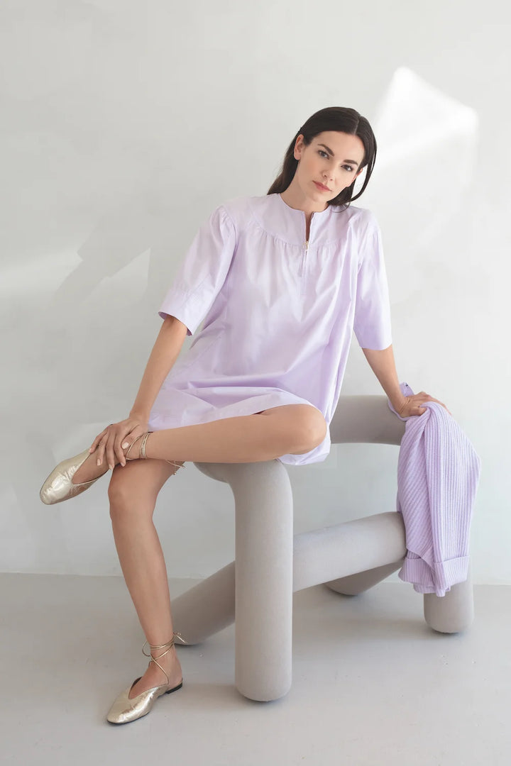 Yoke Zipper Dress - SPOON