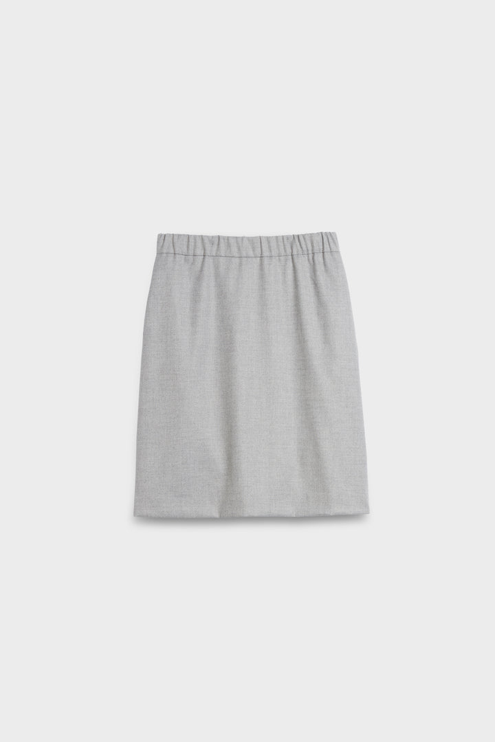 Slip-On Flannel Skirt with elastic Waistband