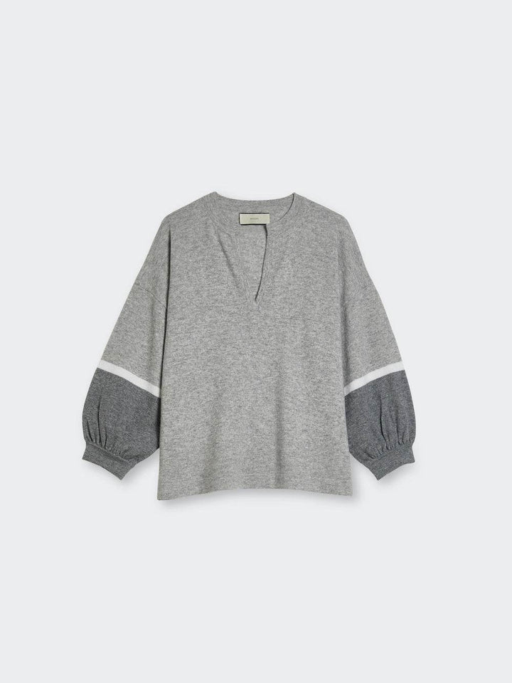 Contrast Sleeves Wool-Cashmere Sweater - SPOON