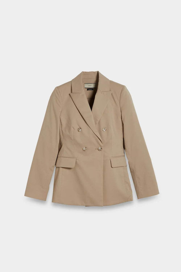 Double Breasted Cotton-MIx Blazer - SPOON