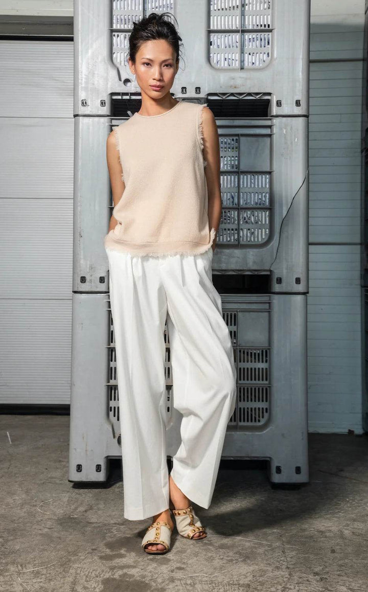 Cashmere Top with Fringes - SPOON