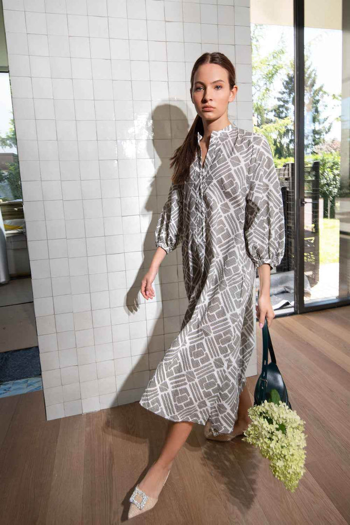 Geo Print Maxi Dress - SPOON