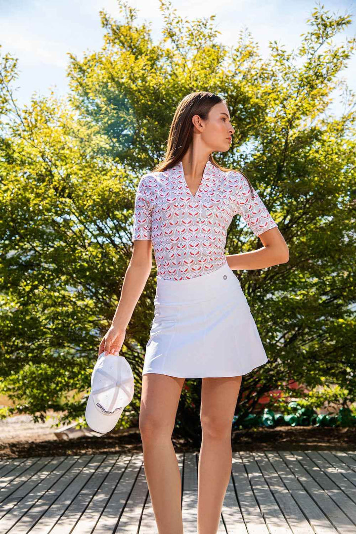 Geo Print Polo Shirt - SPOON