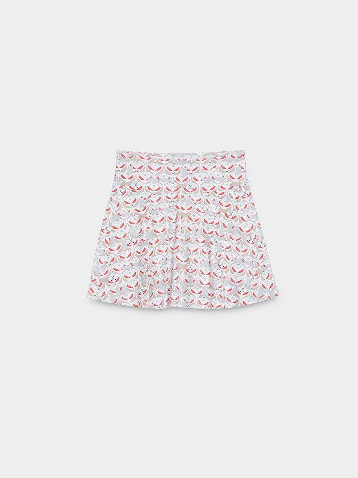 Geo Print Skirt with Back Pocket - SPOON