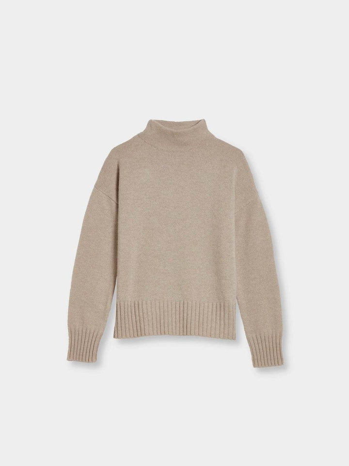High Neck Cashmere Sweater - SPOON