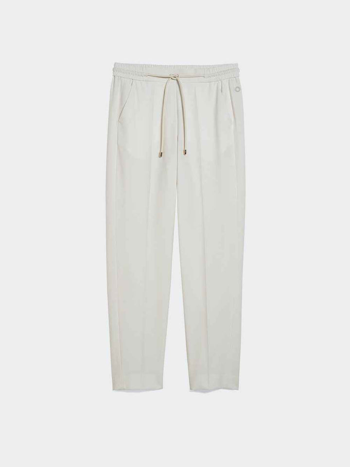 Pants with Faux Leather Strings - SPOON