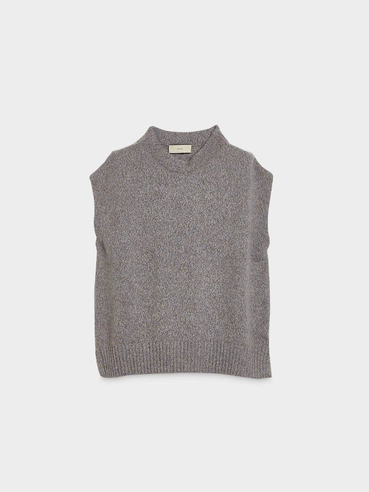 Sleeveless Heavy Cashmere Slip-Over - SPOON