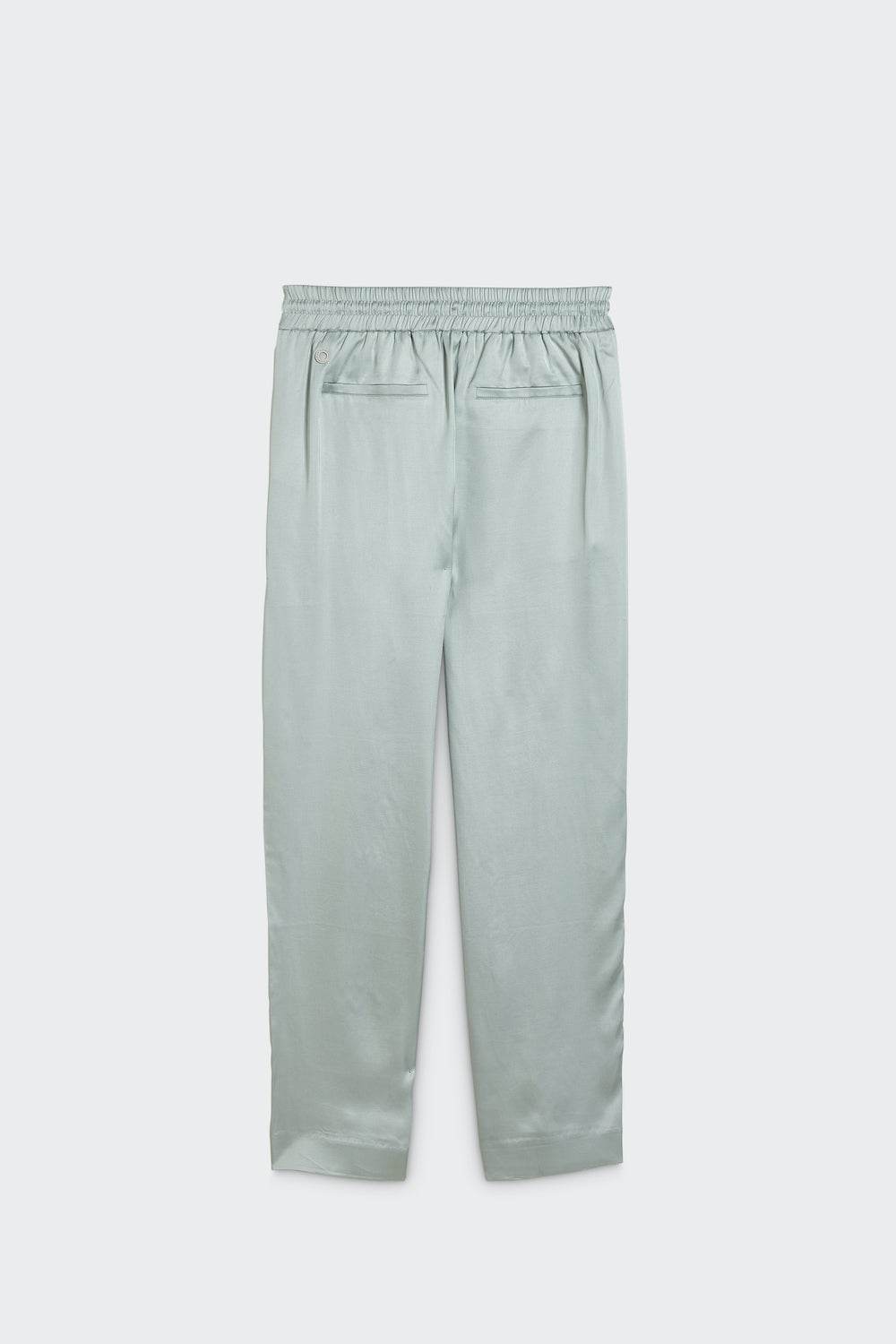 Viscose Slipover Pants with Welt Pockets - SPOON