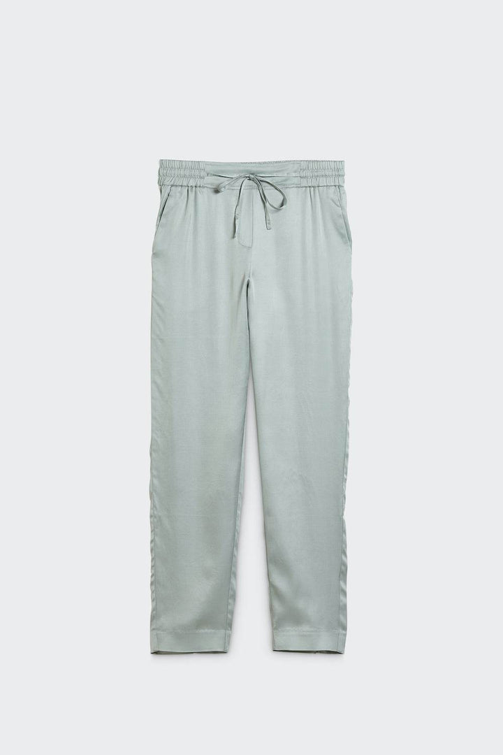 Viscose Slipover Pants with Welt Pockets - SPOON