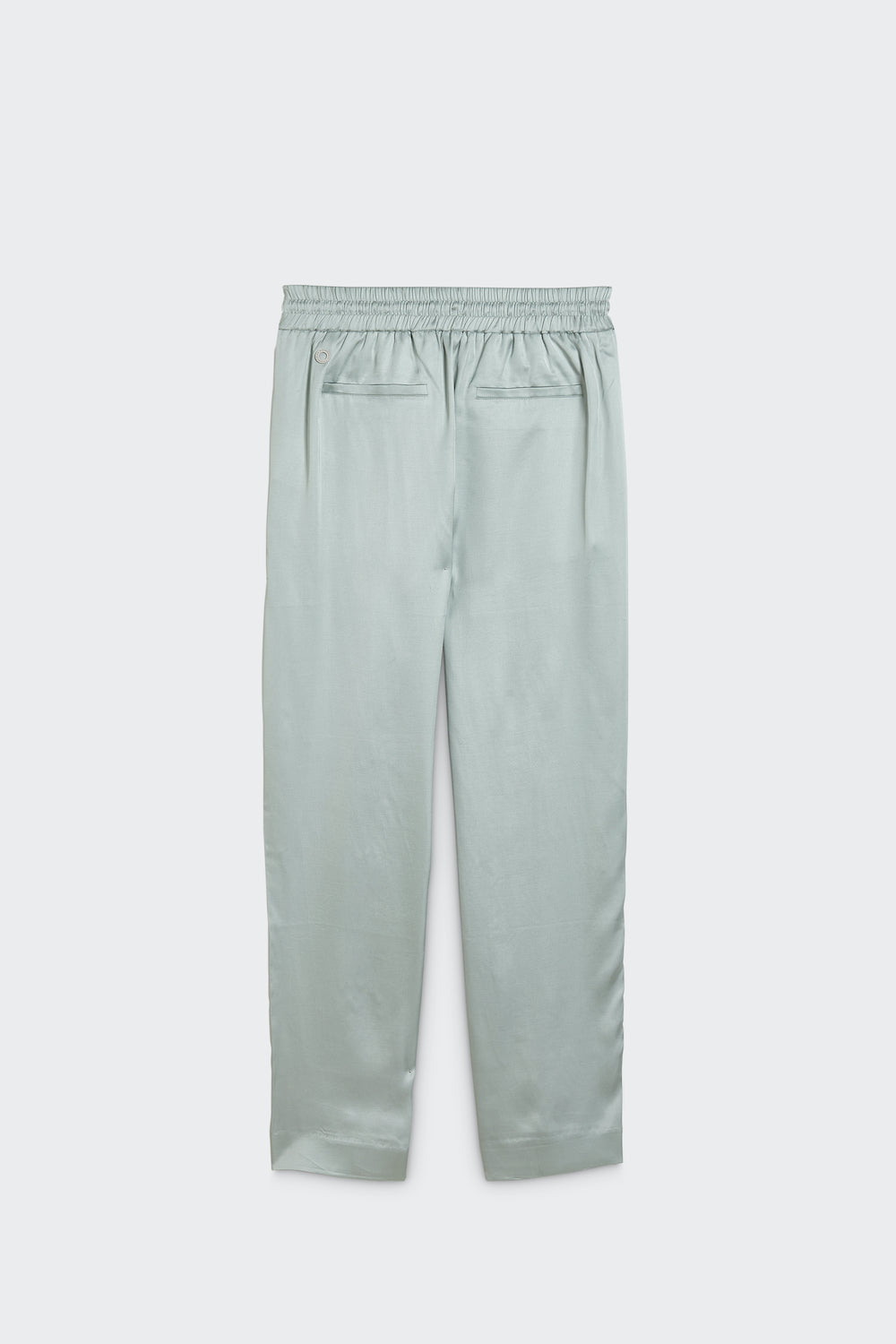 Viscose Slipover Pants with Welt Pockets