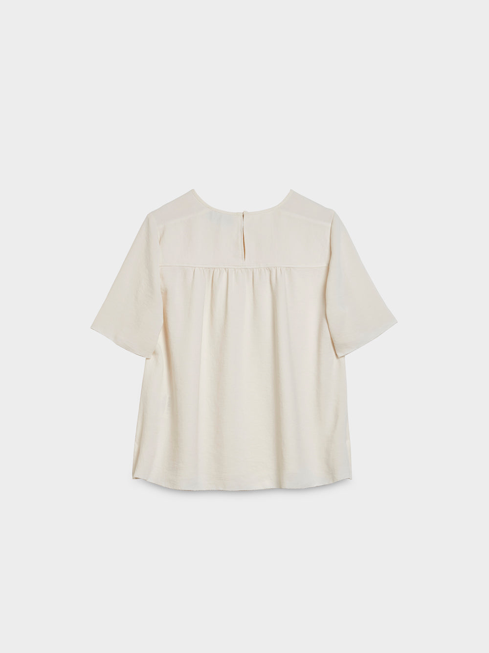Crepe Blouse with Gathering
