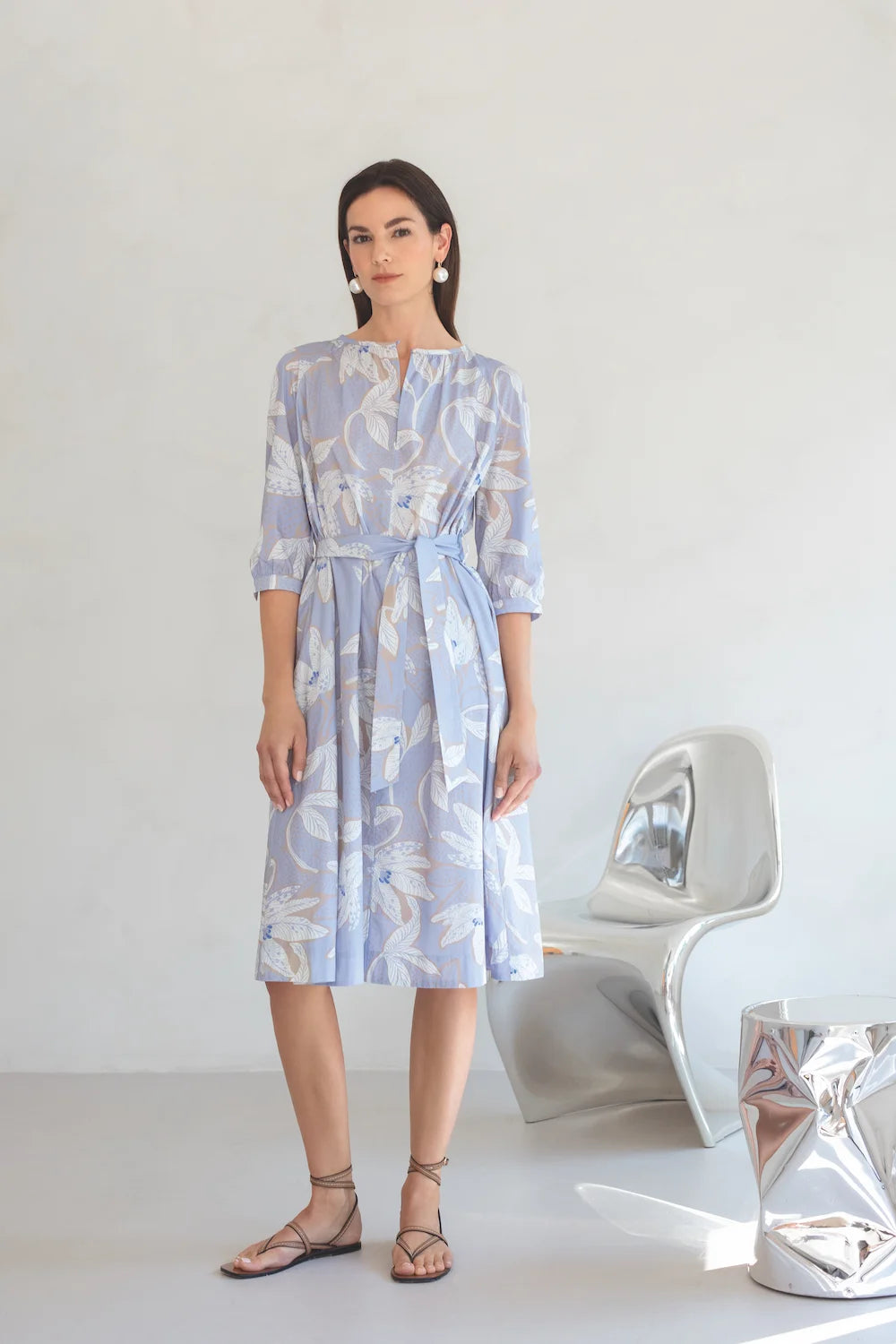 Bedrucktes Raglankleid