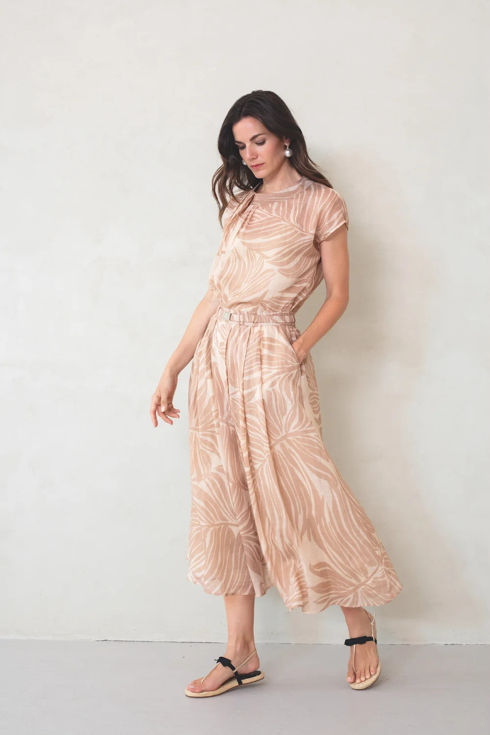 Elastic Pleated Skirt