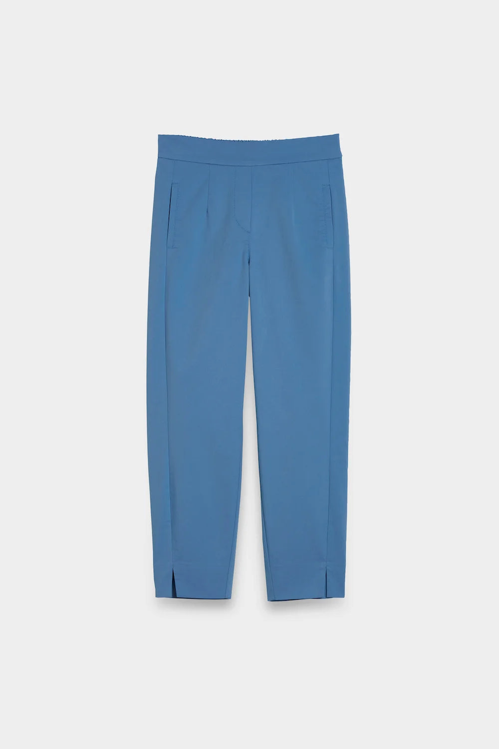 Elastic Waist Cotton-Mix Pants