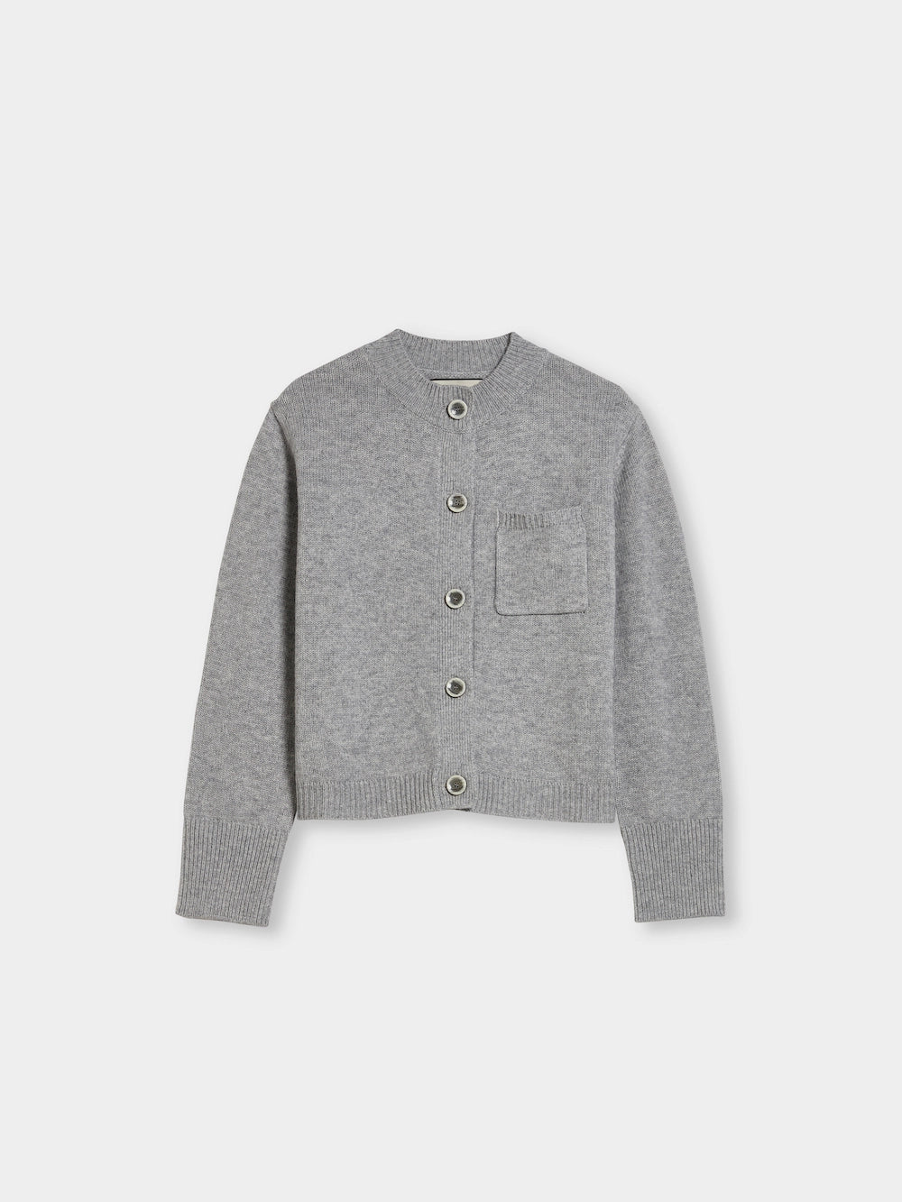 Cropped Wool- Cashmere Cardigan