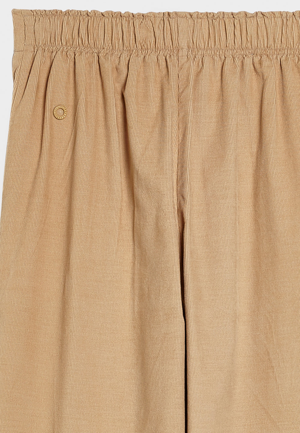 2slipover wide fine cord pants caramel detail back