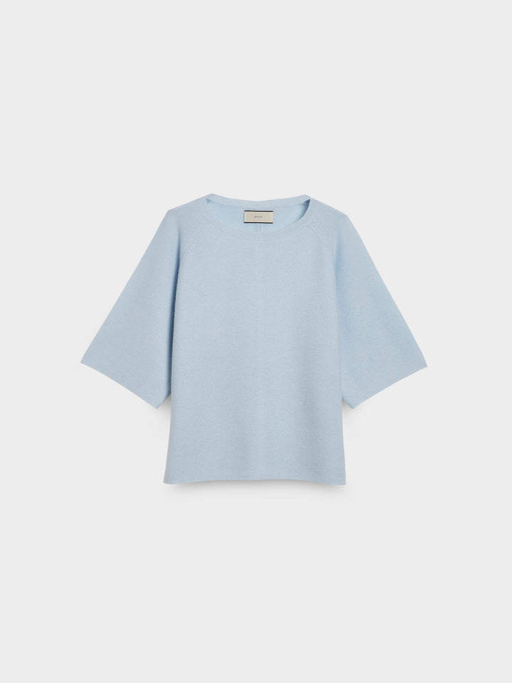 3 4 raglan cashmere ice blue front