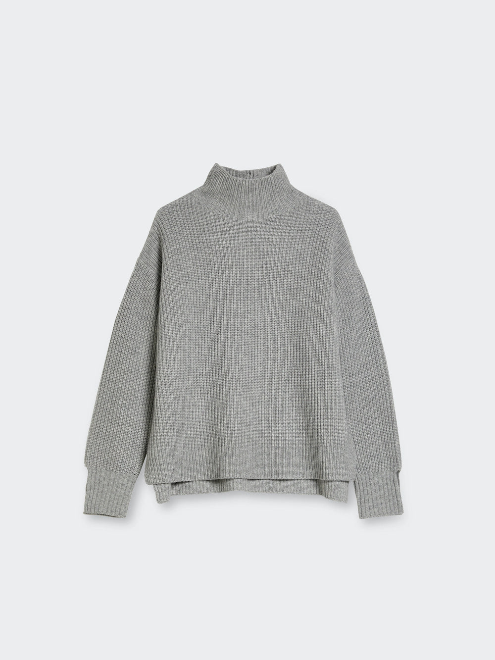 Turtle Neck Chunky Wool- Cashmere Sweater