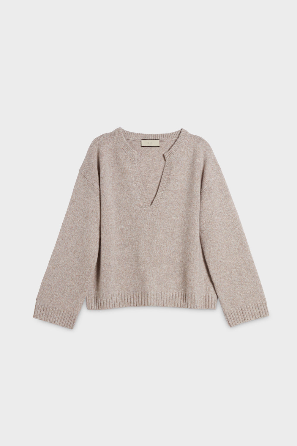 Deep-Neck Cashmere Sweater