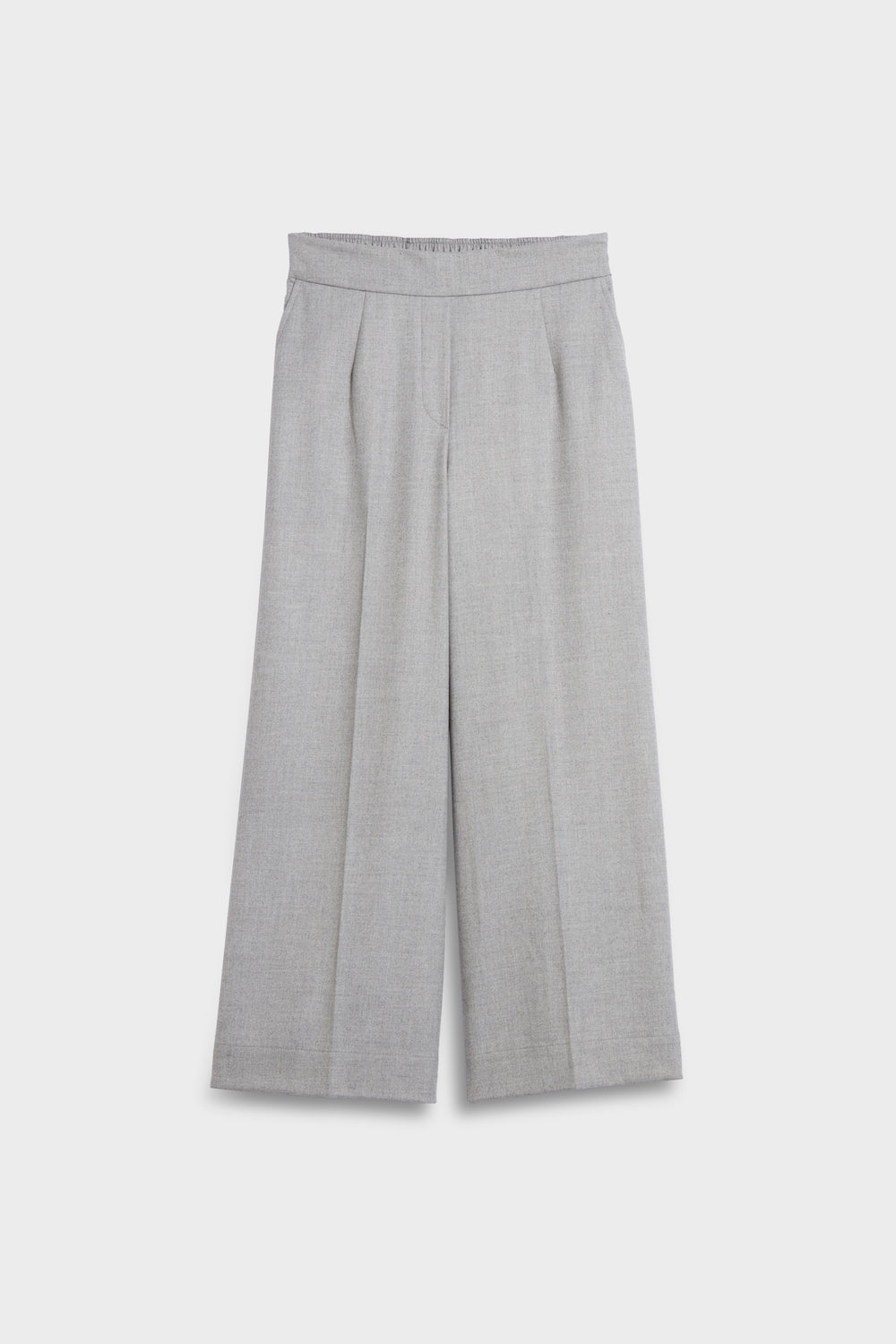 Slip-On Wide Flannel Pants