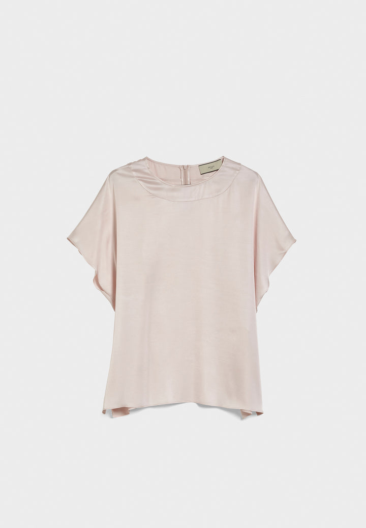 Viscose Blouse with Round Neck