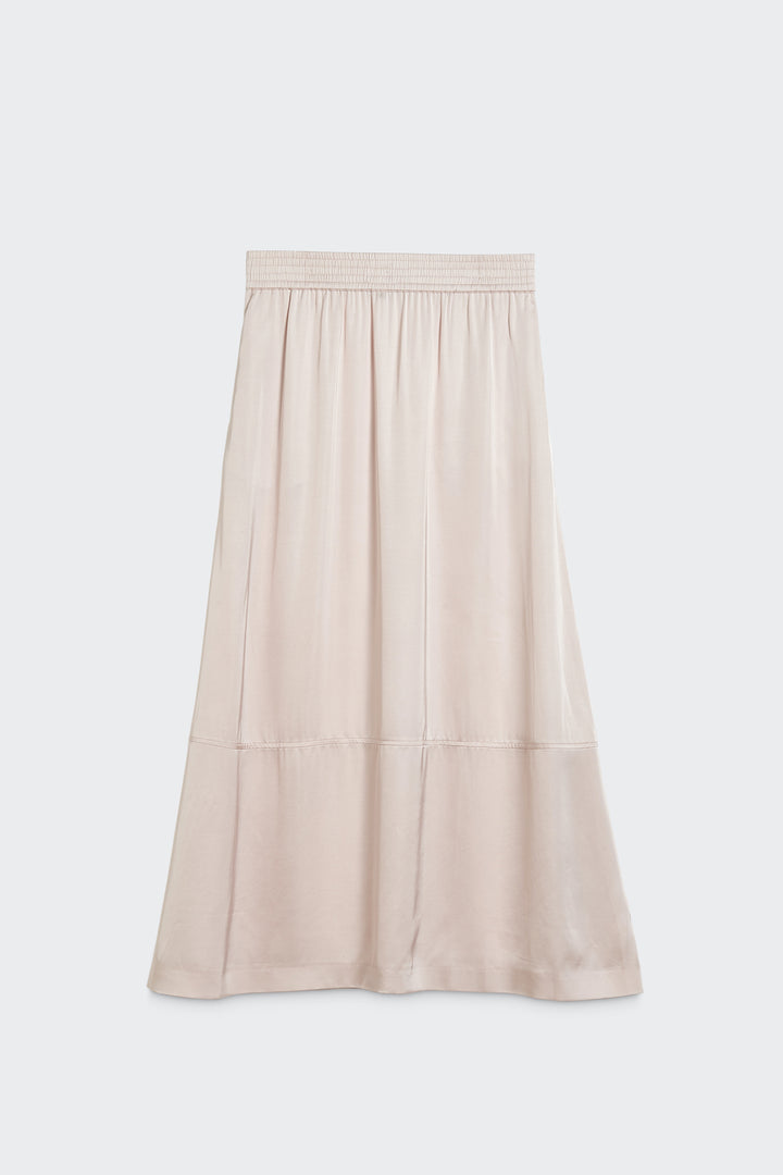 Viscose Skirt with Elastic Waistband