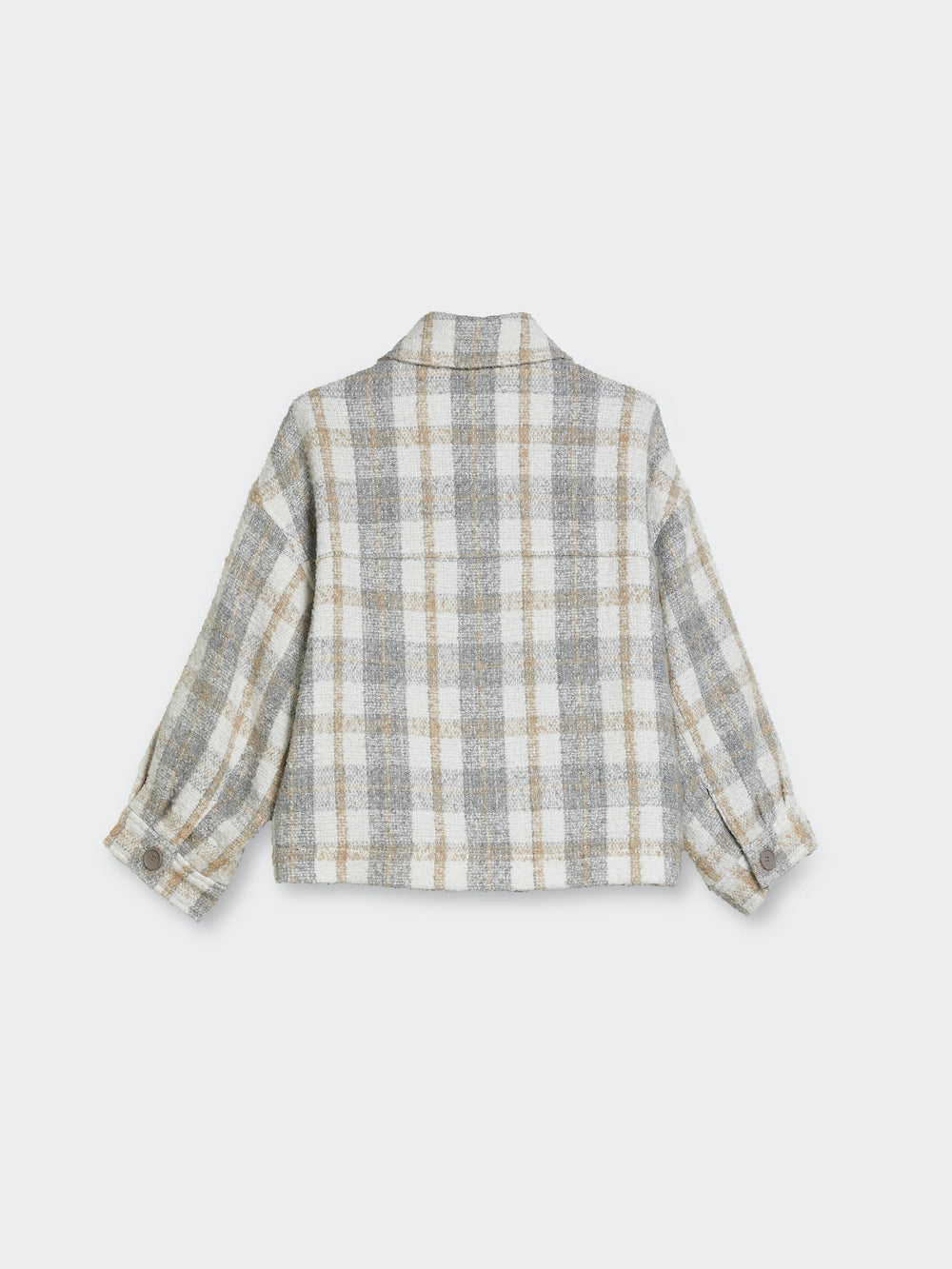 Oversized Bouclè Check Jacket