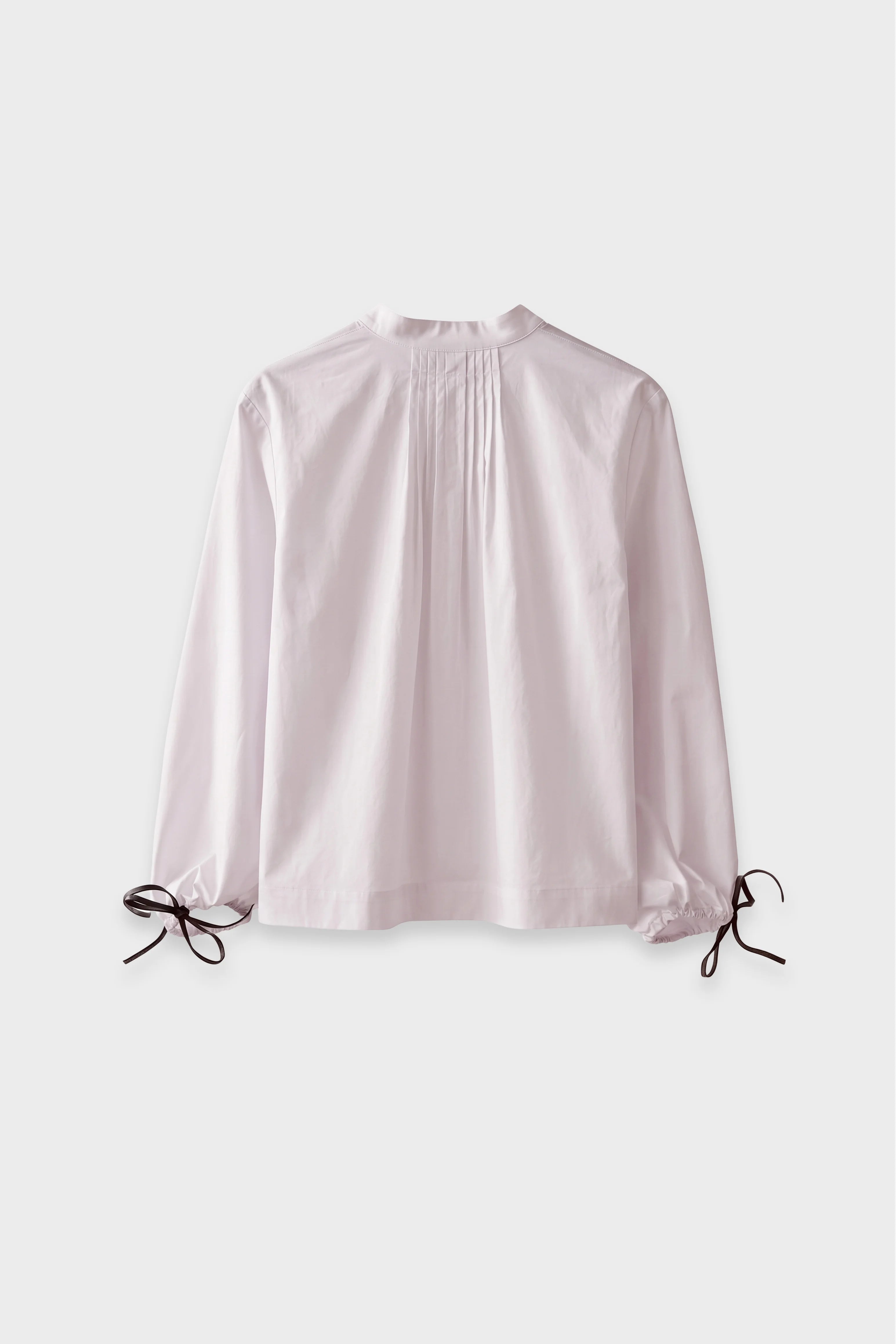 Blouse with Tie Cuff Sleeves back pink