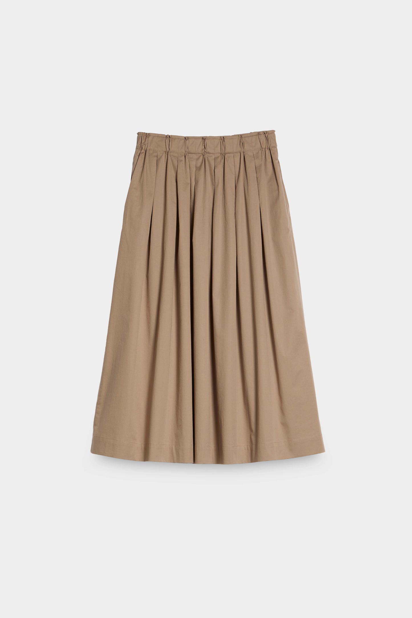 Box Pleat Skirt back brown