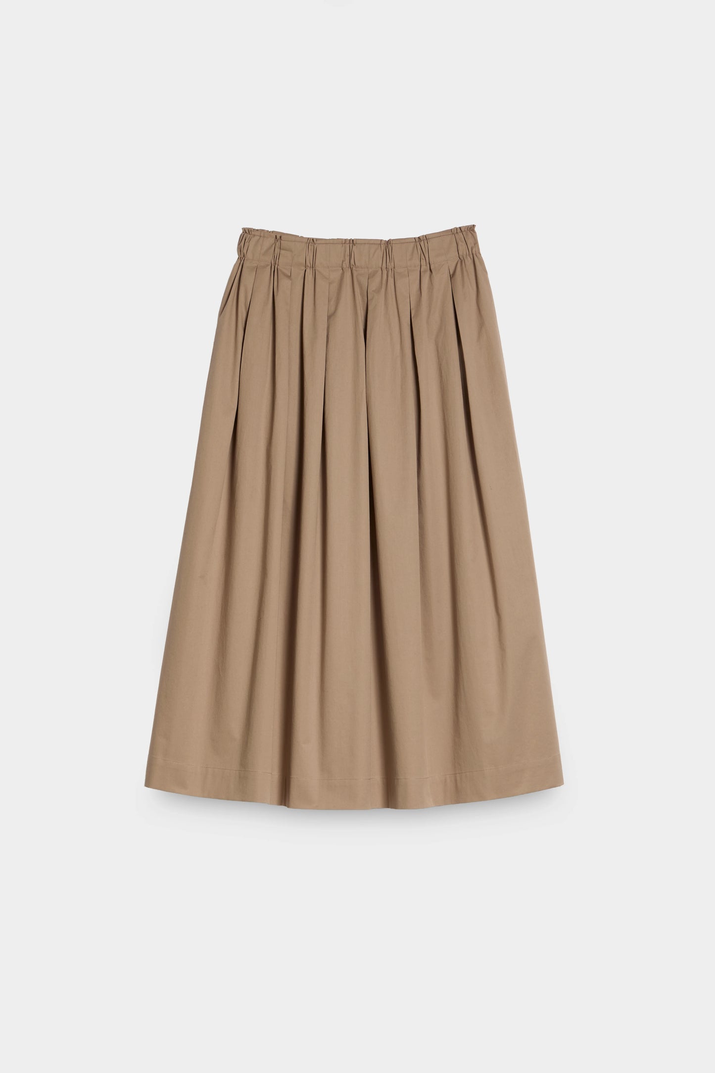 Box Pleat Skirt front brown