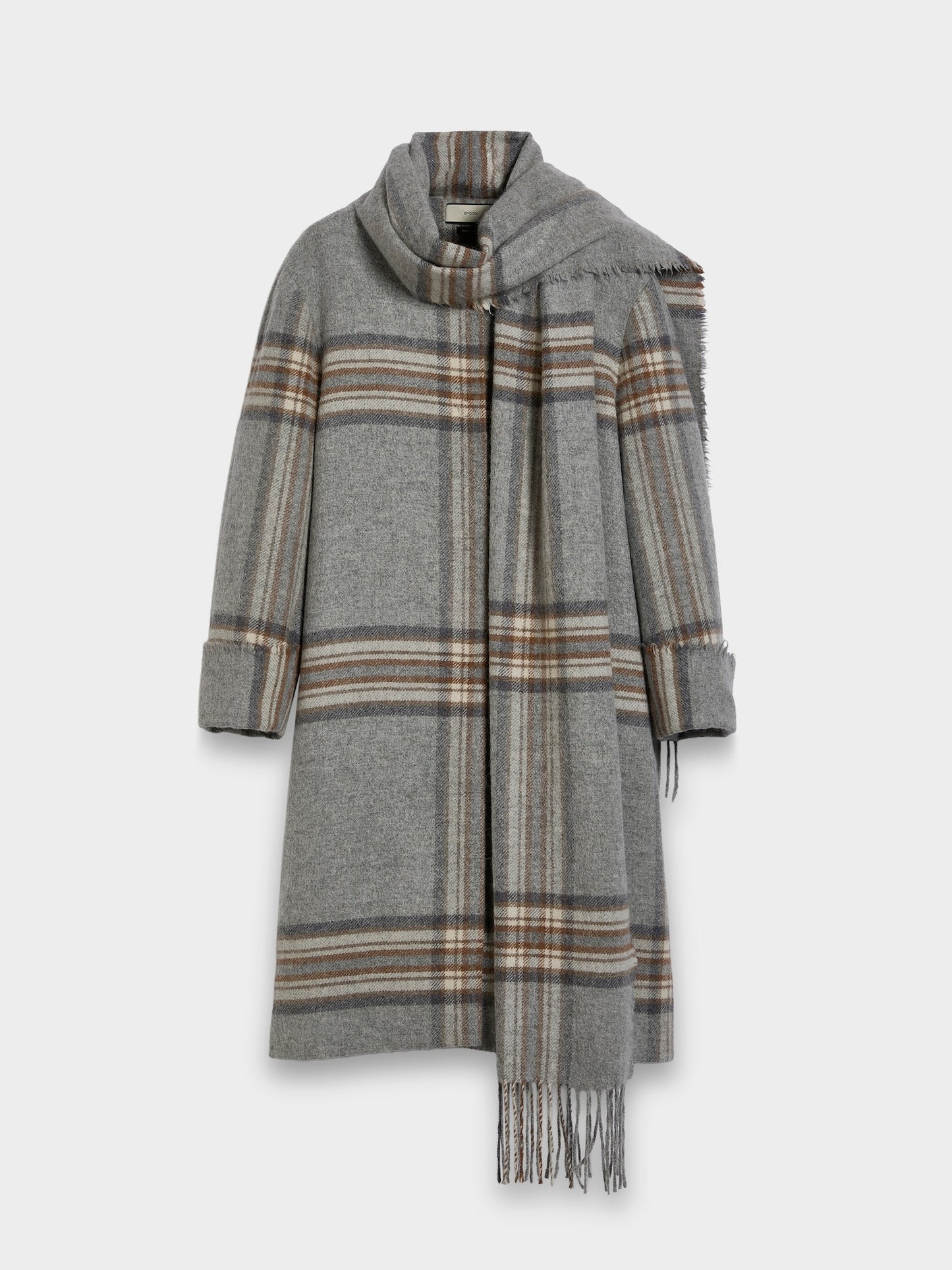 Coat with scarf
