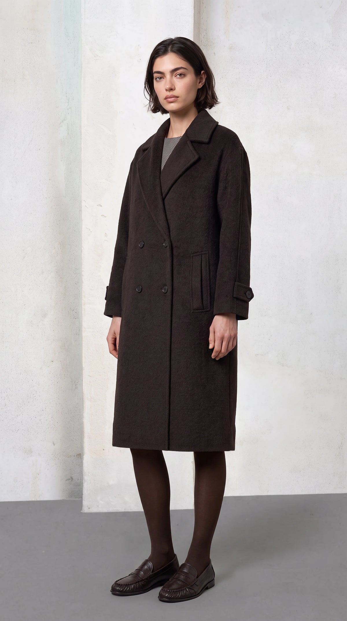 Double Breasted Wool Coat