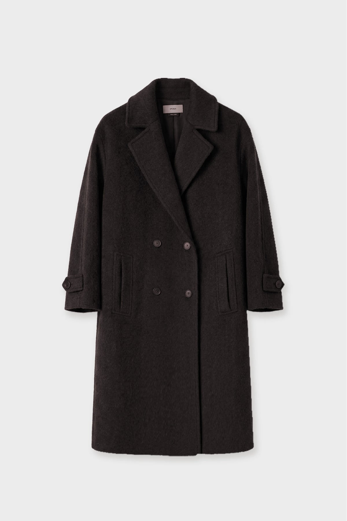Double Breasted Wool Coat front 