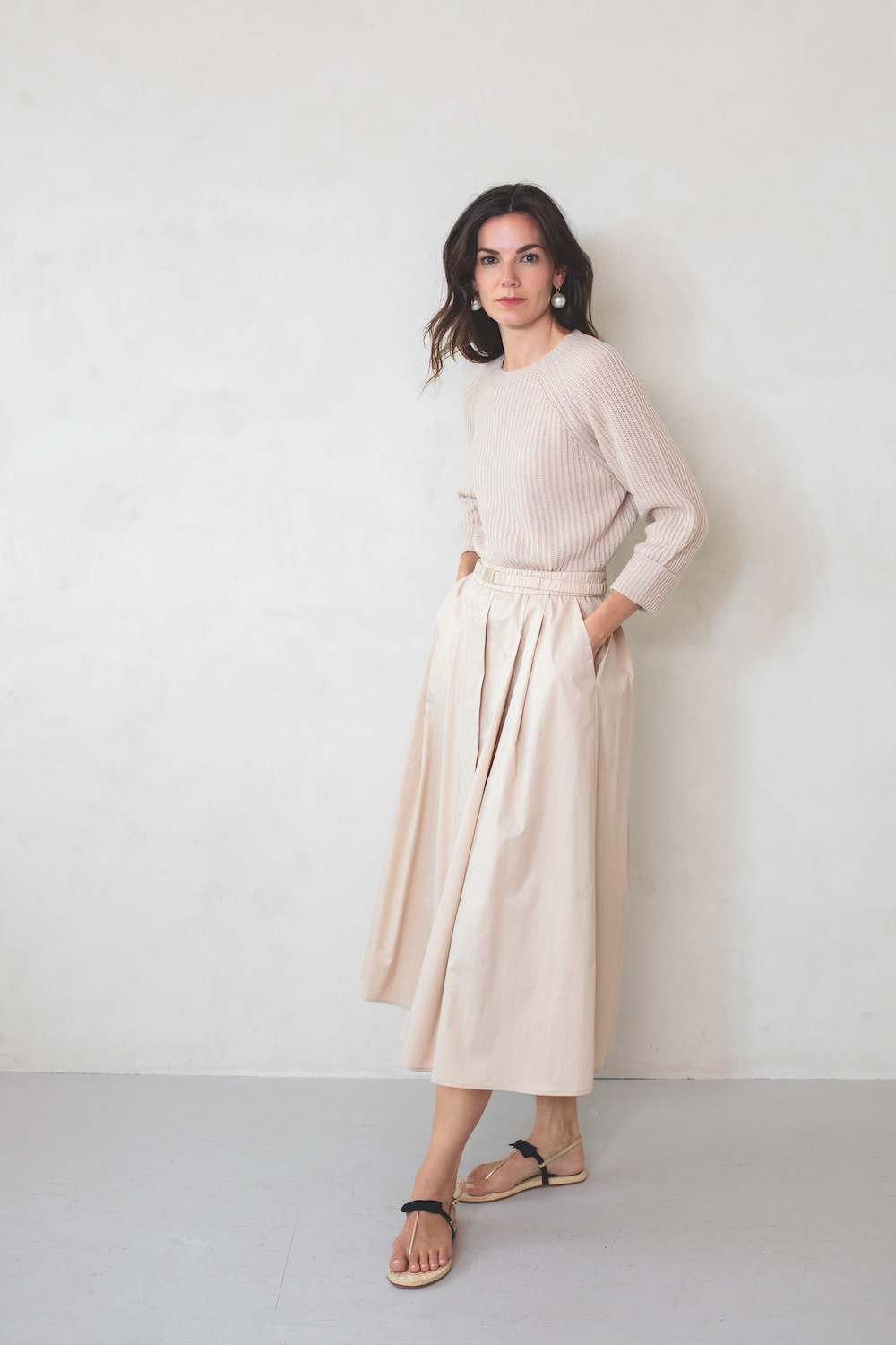 Elastic-Pleated-Skirt