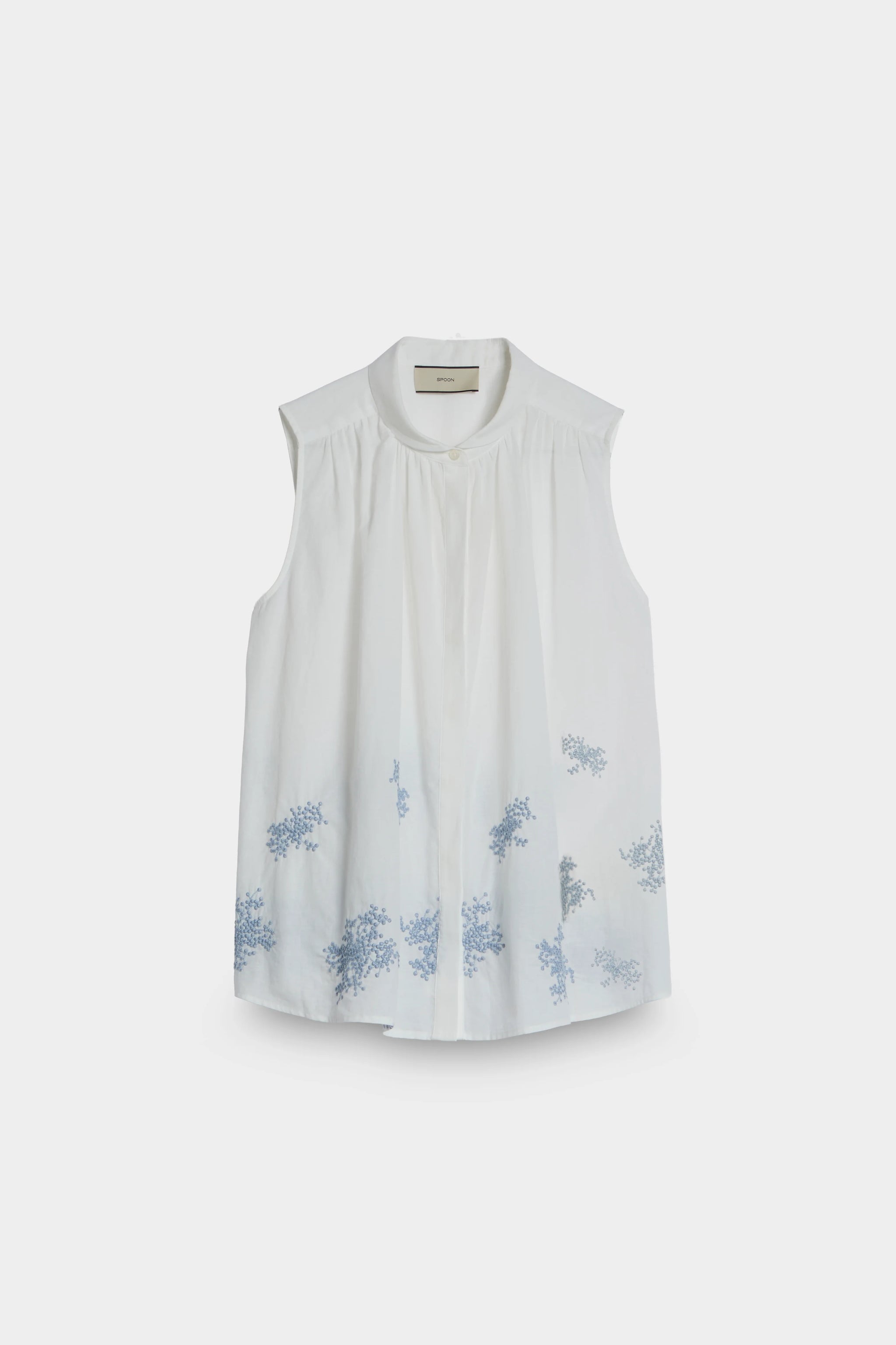 Embroidered Sleeveless Blouse front