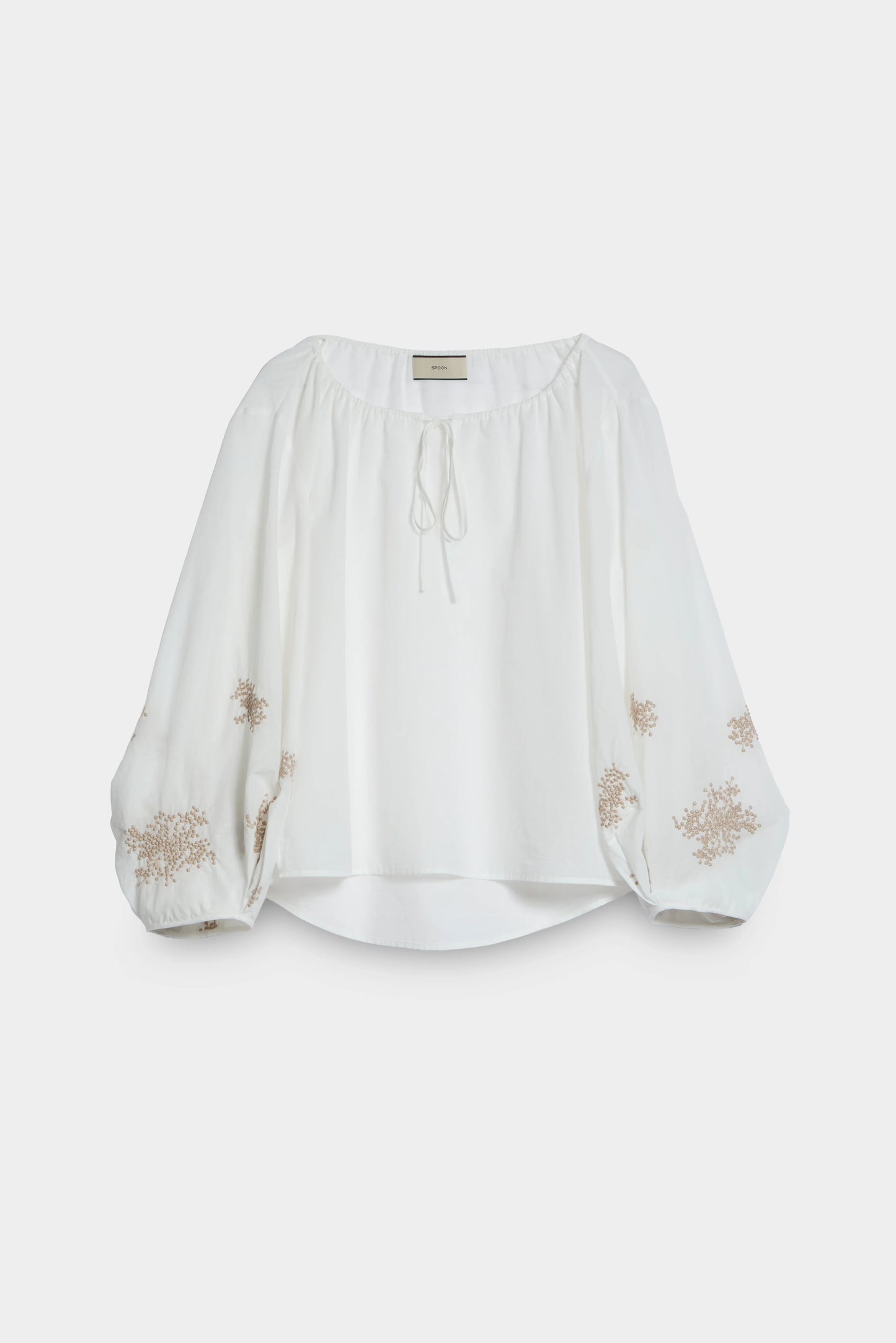 Embroidered Wide Sleeves Blouse front