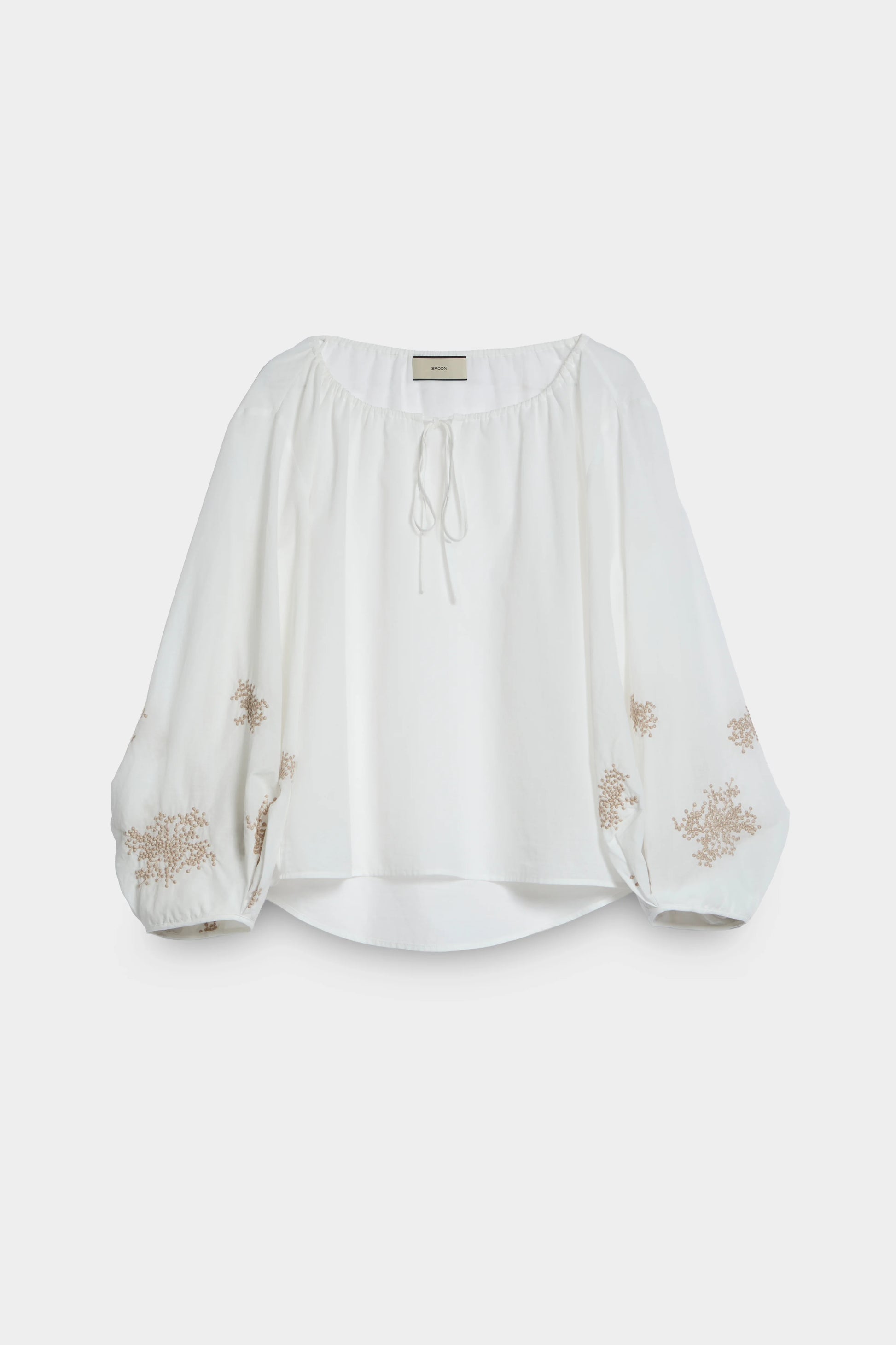Embroidered Wide Sleeves Blouse front