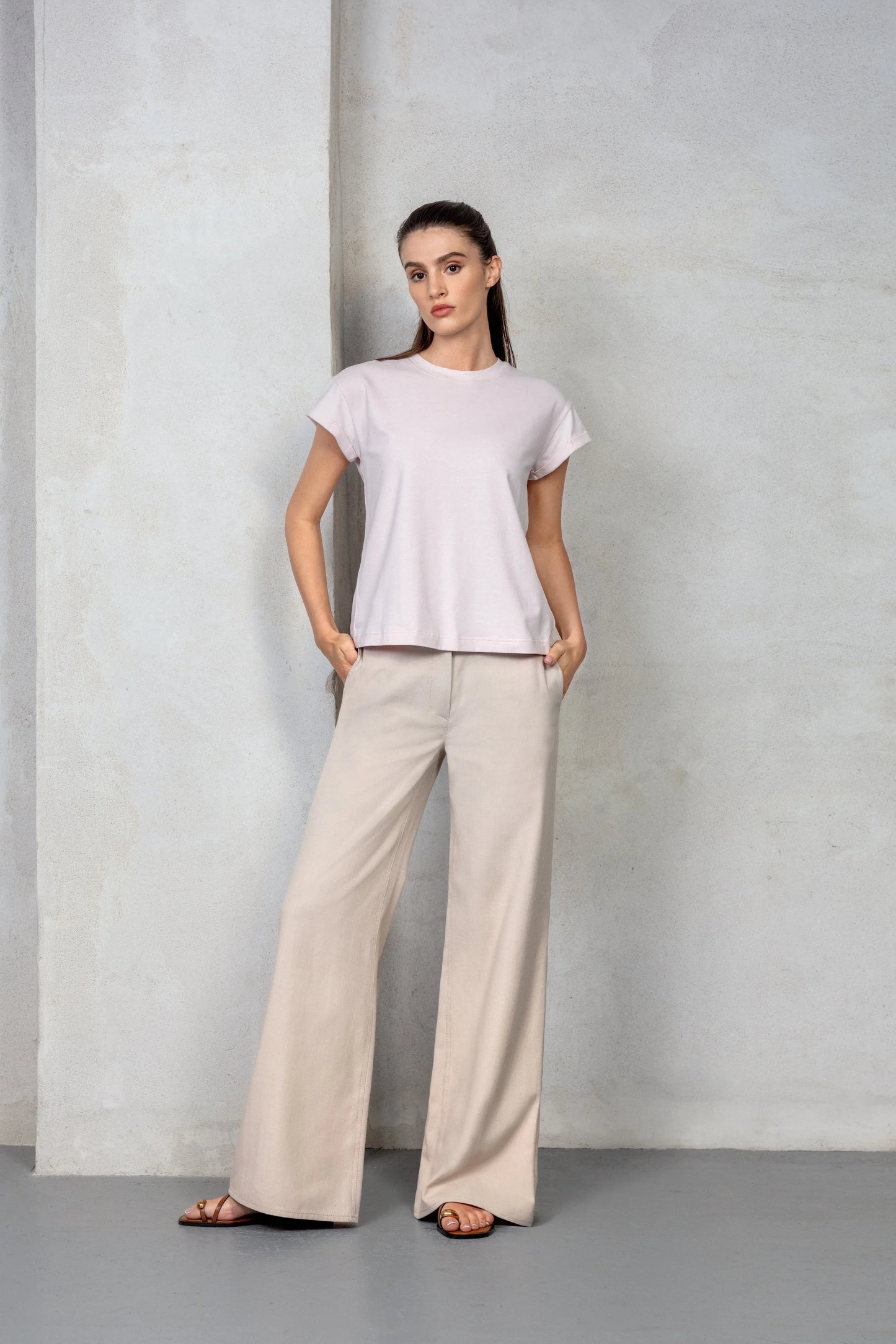 Folded Sleeves T-shirt