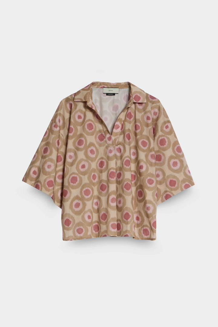 Half Placket Blouse front