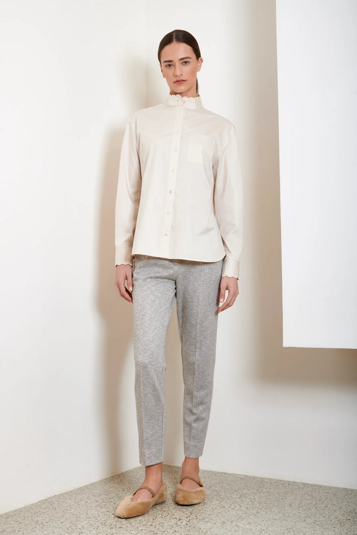Iron Pleat Check Pants