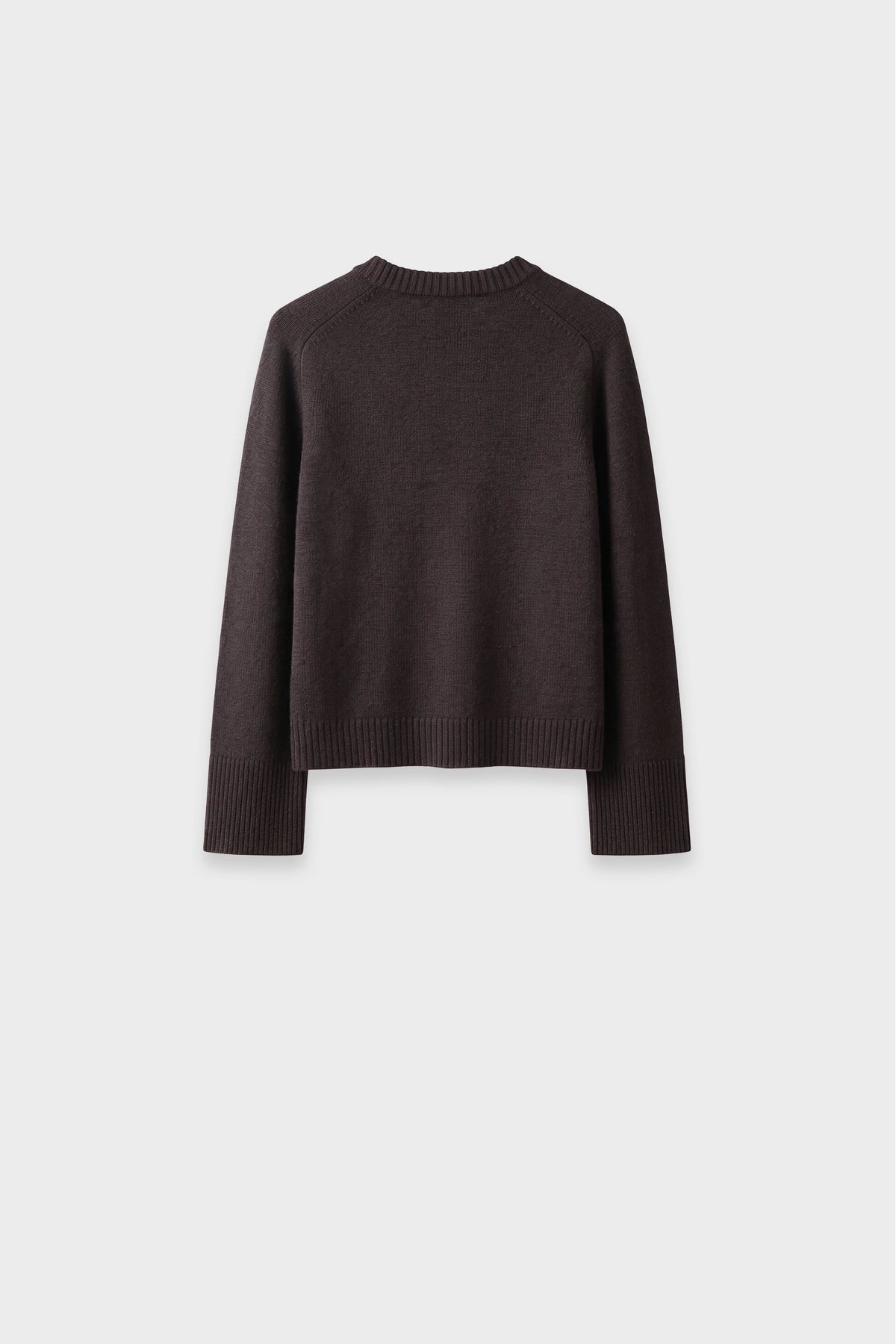 Knitted Cardigan brown back 