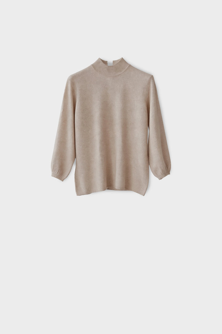 Knitted Glitter High Neck Sweater