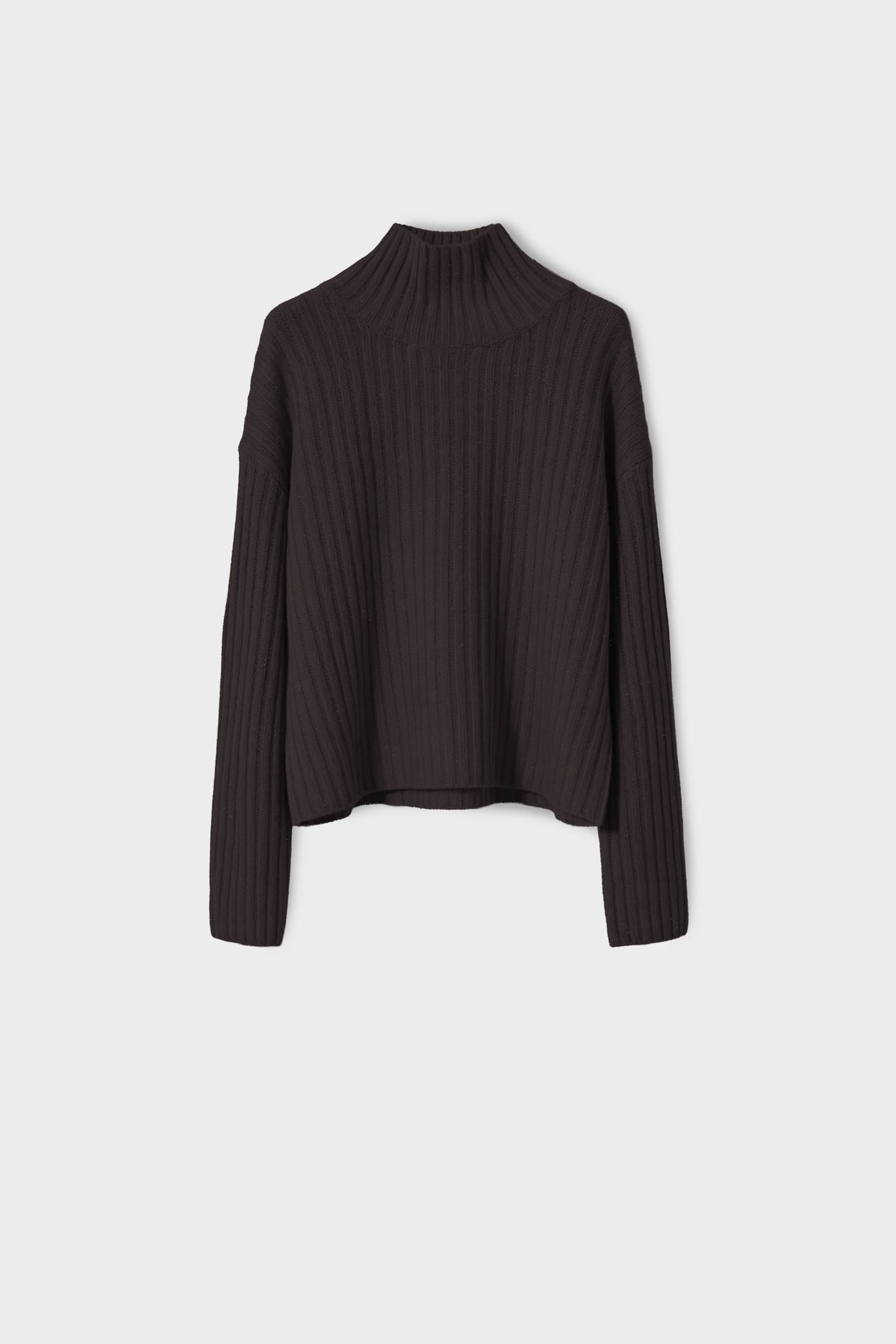 Knitted Glitter High Neck Sweater
