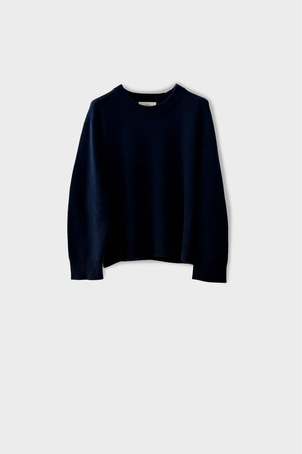 Knitted O-Shape Sleeve Sweater front 