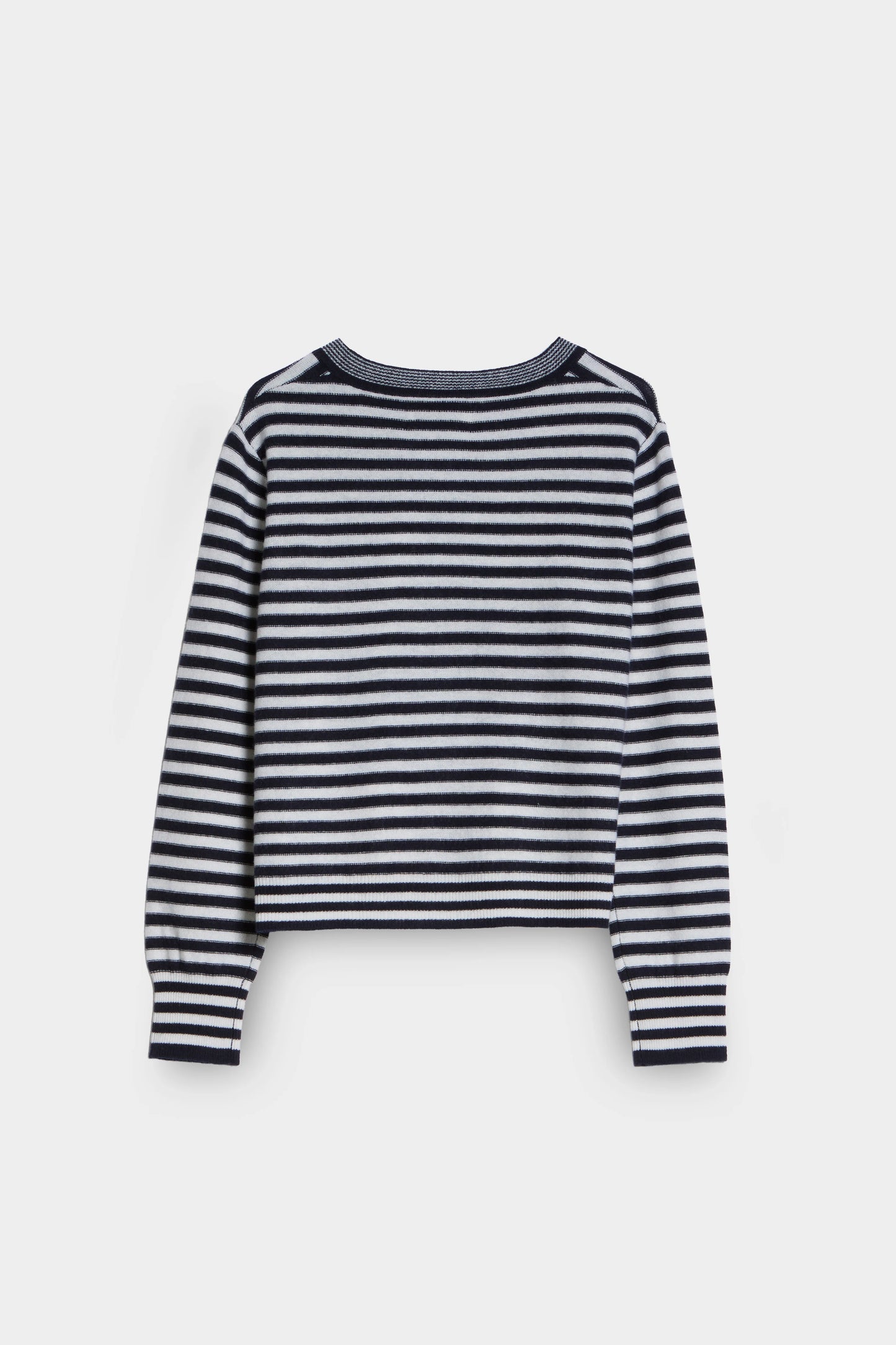 Knitted Striped Cardigan back 