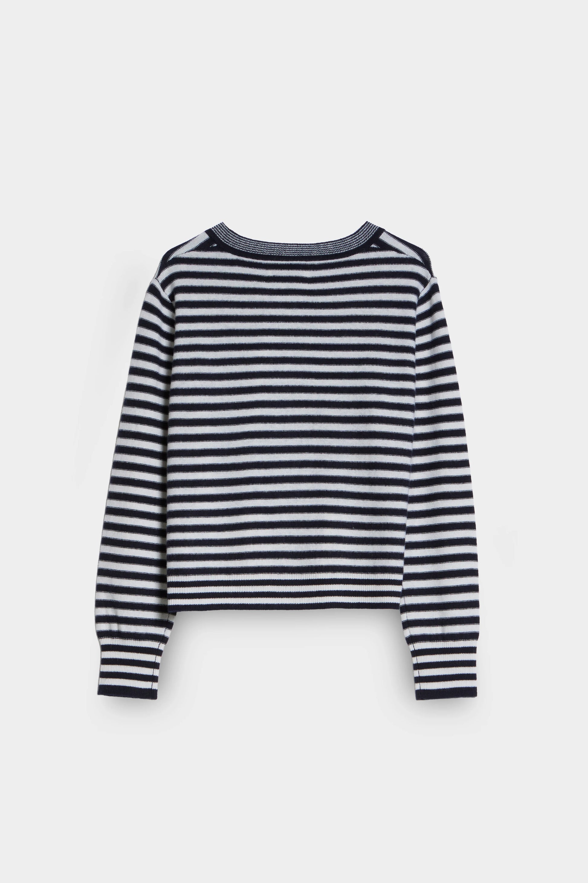 Knitted Striped Cardigan back 