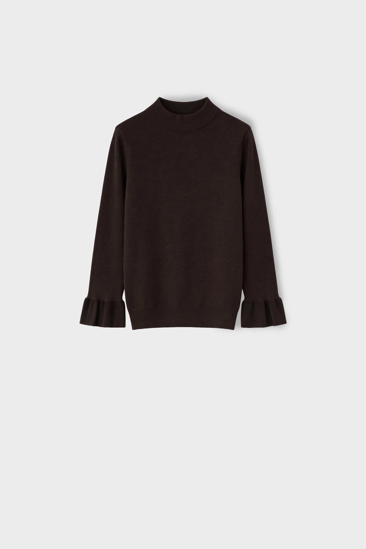 Knitted Sweater with Volants front 