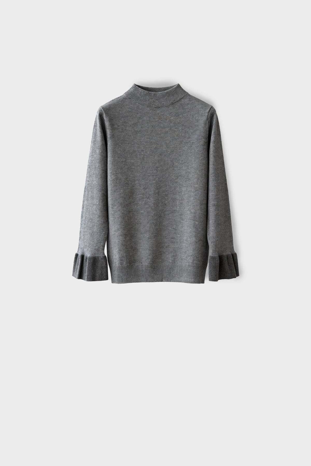 Knitted Sweater with Volants front
