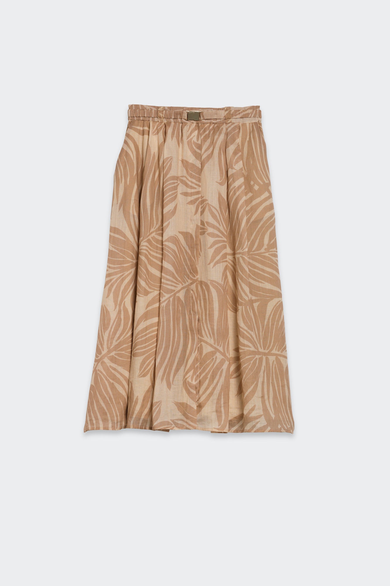 Printed Pleated Skirt