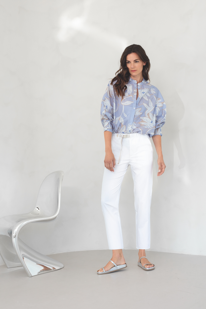 Printed Half visible Placket Shirt